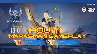 HOU YI MARKSMAN GAMEPLAY HOK  HONOR OF KINGS [upl. by Atnicaj]