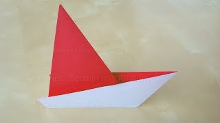 Origami Segelboot falten  Origami Schiff basteln mit Kindern  DIY Boot mit Papier falten [upl. by Adnama]