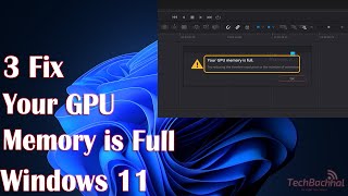 Fix Your GPU memory is full in Windows 11 [upl. by Aimekahs]