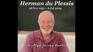 Regstreekse Gedenkdiens  Herman du Plessis 19 Julie 2024 [upl. by Raddi]