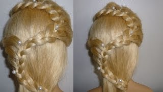 Schöne Romantische FrisurHaareZopf originell flechtenFlechtfrisurenBraided HairstylePeinados [upl. by Jephthah500]