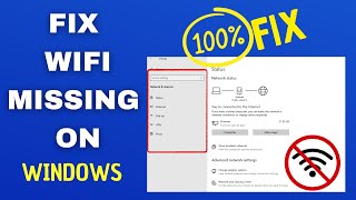 Fix WiFi Not Showing in Settings On Windows  windows  wifi [upl. by Flan]