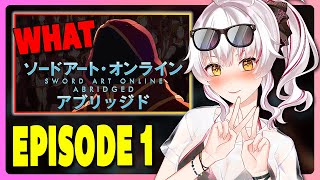 Vtuber reacts to canon SAO Abridged Series EP 01 [upl. by Ahtenek]