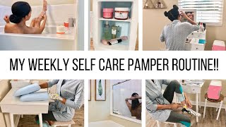 MY PAMPER NIGHT ROUTINE  AT HOME SELF CARE  Jessica Tull [upl. by Esoryram]