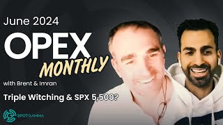 June 2024 OPEX Monthly LIVE with Brent and Imran  SpotGamma [upl. by Reteid161]