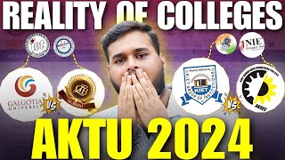 Reality Of Engineering Colleges Through AKTU Counselling 2024  AKTU Counselling Colleges Comparison [upl. by Ailenroc]