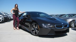 New BMW i8 Sophisto Grey  20quot Wheels  BMW Review [upl. by Elletse840]