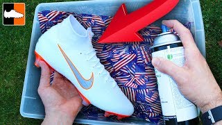 How To Hydro Dip Flag 🇺🇸 Custom Boots ⚽️ Soccer Gear [upl. by Pharaoh557]