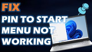 Solution Windows 11 quotPin To Start Menu Not Workingquot [upl. by Gilman]