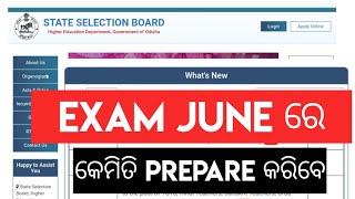 SSB ODISHA EXAM JUNE ରେSSB ODISHA EXAM 2024 PREPARATION [upl. by Nesnej]