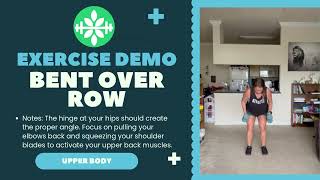 Bent Over Row Exercise Demo Nourish amp Thrive [upl. by Cecilio476]