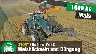 Bollmer Düngung und Maisernte  ua Claas Xerion 4000 amp Krone BiG X 780 Teil 2 [upl. by Essiralc146]