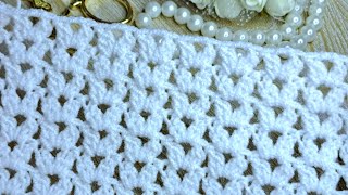 🍃🌸Unique amp Beautiful Crochet Stitch For BeginnersPerfect For Blanket Throw Top amp Sweaters Tutorial [upl. by Alliuqahs]