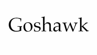 How to Pronounce Goshawk [upl. by Ennairrek]