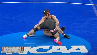 174lbs Ethan Smith Ohio State vs Anthoy Mantanona Oklahoma [upl. by Archle]