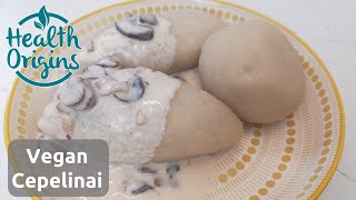 Vegan Cepelinai  Lithuanian potato dumplings veganiski cepelinai [upl. by Adlen485]