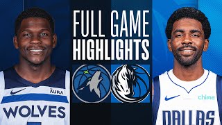 TIMBERWOLVES at MAVERICKS  FULL GAME HIGHLIGHTS  January 7 2024 [upl. by Anna-Diana996]