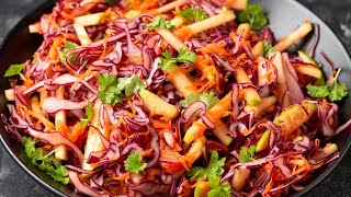 Red cabbage salad tasty and easy recipe [upl. by Leirbma576]