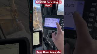 Trimble GCS900 Benching in part 2 Keep them accurate [upl. by Nalani]