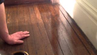 How to shellac unsanded hardwood floor part 1 [upl. by Piselli]