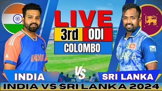 🔴 Live India vs Sri Lanka 3rd One Day Live Match Score amp Commentary  IND vs SL Live match Today [upl. by Nitneuq]