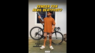 Bike fender that compatible to aero seatpost fender bike [upl. by Merlin604]