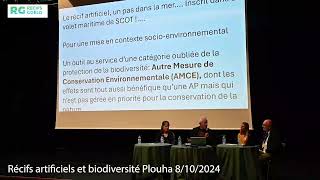 Yves Henocque Conférence Récifs artificiels et biodiversité [upl. by Arratahs]