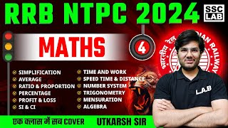 RRB NTPC VACANCY 2024 MATHS CLASSES BY UTKARSH SIR 4 [upl. by Alilad]