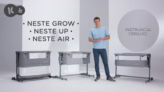 Łóżeczko dostawne 2 w 1 NESTE GROW NESTE UP NESTE AIR  Instrukcja obsługi [upl. by Fogarty]