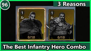 3 reasons Hobert amp Bjorn Best Infantry Hero Combination  Viking Rise Tips [upl. by Nirtak]