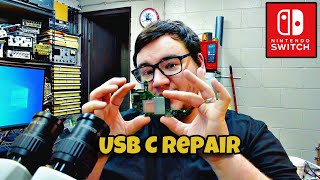 Nintendo Switch USB C Repair  Where to Test for Common Shorts amp Motivational End [upl. by Harvison127]