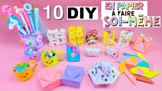 10 IDÉES DE BRICOLAGE EN PAPIER QUE VOUS ALLEZ ADORER  Fournitures scolaires Jouets Fidget autres [upl. by Schramke]