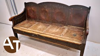 Obscenely filthy railway station bench restoration [upl. by Ecnerret174]