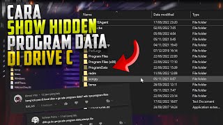 TUTORIAL CARA MENAMPILKAN PROGRAM DATA DI DISK C YANG TERSEMBUNYI [upl. by Efioa158]