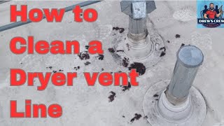 How To Clean A Dryer Vent Line  Dryer Vents [upl. by Nujra]