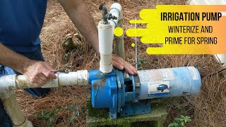 How to winterize and prime an irrigation pump [upl. by Hooker]