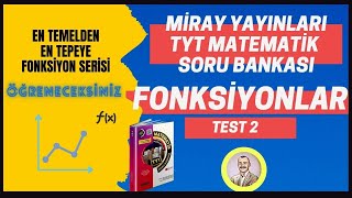 Fonksiyonlar Kampı  Miray Yayınları TYT Soru Bankası Fonksiyonlar Test 1 [upl. by Dugaid]