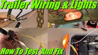 HOW TO Test Troubleshoot And Fix Boat Trailer Wiring amp Lights [upl. by Aketahs]