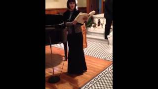 QVC Hostess Nancy Hicks singing Ave Maria [upl. by Idyak737]