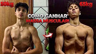 COMO EU GANHEI MASSA MUSCULAR [upl. by Mulford]