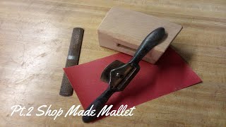 Pt 2 Shop Made Wood Malletmalletwoodworking woodmallet [upl. by Zat]