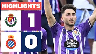 REAL VALLADOLID CF 1  0 RCD ESPANYOL  RESUMEN LALIGA EA SPORTS [upl. by Karb187]