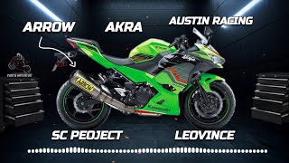 Kawasaki Ninja 400  Which Exhaust has the Best Sound 🔊 [upl. by Ahseinod]