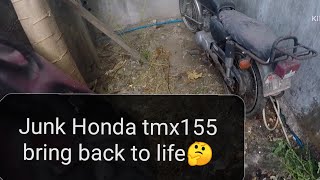 TMX 155 hondamotorcycles restoration timelapse [upl. by Oralee96]