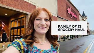 FAMILY OF 13 GROCERY HAUL [upl. by Delcine287]