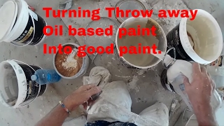 Tradesman Secret Dont throw away that old oil based paint [upl. by Ahsienet]