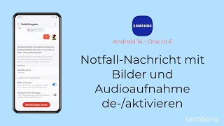 NotfallNachricht mit Bilder und Audioaufnahme deaktivieren Samsung Android 14  One UI 6 [upl. by Osnofedli307]