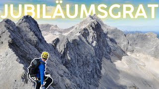 JUBILÄUMSGRAT  Zugspitze zur Alpspitze  alle Schlüsselsstellen  der bekannteste Grat Münchens [upl. by Ellertal]