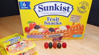 Unboxin Doxin  Sunkist Mixed Fruit Fruit Snacks 6 Pouches [upl. by Kcirddor]