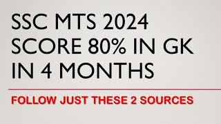 SSC MTS 2024 GK STRATEGY by PARMAR SSC [upl. by Cudlip]